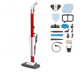 Polti | Steam mop with integrated portable cleaner | PTEU0306 Vaporetto SV650 Style 2-in-1 | Power 1500 W | Steam pressure Not Applicable bar | Water tank capacity 0.5 L | Red/White