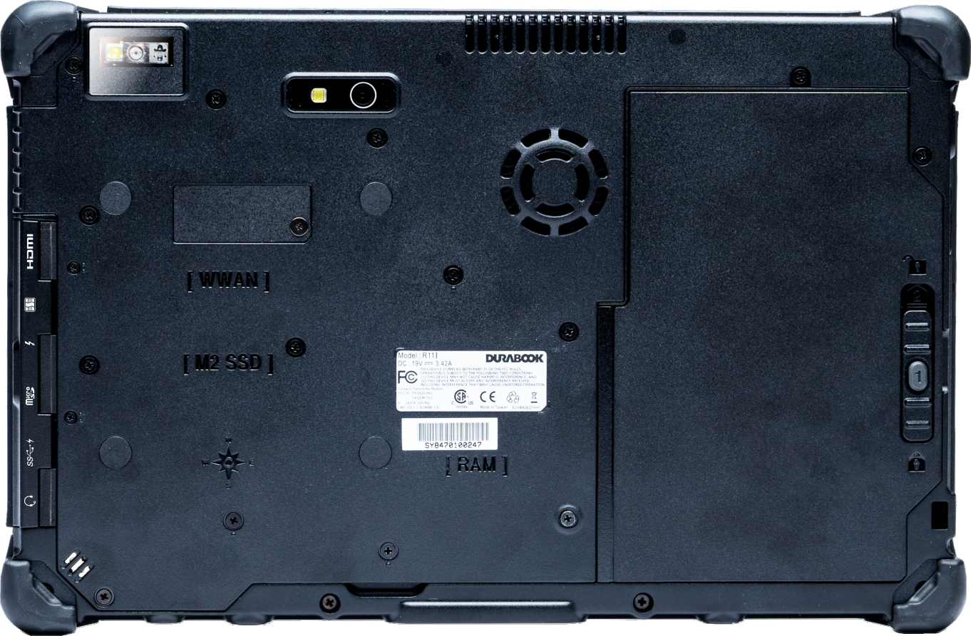 Durabook | R11L Rugged Tablet | 11.6 " | Black | Touchscreen Display | 1920 x 1080 pixels | Intel Pentium Gold Processor 8505 | 8 GB | 128 GB | Wi-Fi | Front camera | 2 MP | Bluetooth | 5.3 | Windows 11 Pro | Warranty 36 month(s)