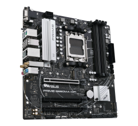 Asus PRIME B650M-A WIFI Processor family AMD, Processor socket AM5, DDR5 DIMM, Memory slots 4, Supported hard disk drive interfaces 	SATA, M.2, Number of SATA connectors 4, Chipset AMD B650, mATX
