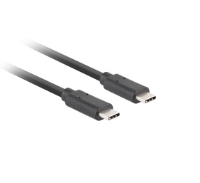 Lanberg USB-C 3.1 Gen 2 Cable, 10GB/s PD100W, 1.8 m | CA-CMCM-32CU-0018-BK | USB Type-C to USB Type-C