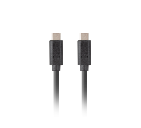 Lanberg USB-C 3.1 Gen 2 Cable, 10GB/s PD100W, 1.8 m | CA-CMCM-32CU-0018-BK | USB Type-C to USB Type-C