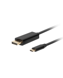 Lanberg USB-C to DisplayPort Cable, 0.5 m 4K/60Hz, Black | Lanberg | USB-C to DisplayPort Cable | CA-CMDP-10CU-0005-BK | 0.5 m | Black