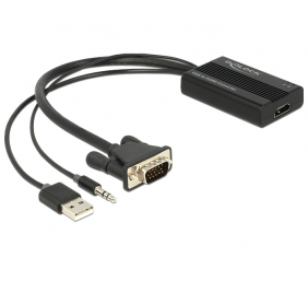 DELOCK VGA to HDMI Adapter with Audio