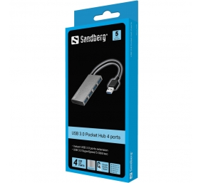 SANDBERG USB 3.0 Pocket Hub 4 ports
