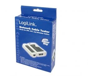 Logilink | Cable tester for RJ11, RJ12 and RJ45 with remote unit