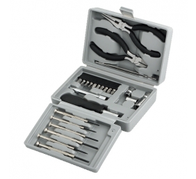 Logilink | Tool Set, 25pcs | Incl. transport boxThe set includes6x micro screwdrivers1x micro cutter1x mini telephone plier1x bit screwdriver with extension10x bits (PH1, PH2, PZ1, PZ2, PZ5, PZ6, T10, T15, T20, adaptor)4x socket wrench (5mm, 6mm, 8mm, 10m