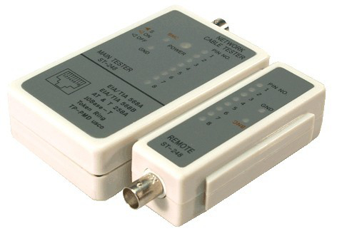 Logilink | Cable tester for RJ45 and BNC with remote unit