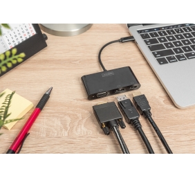 Digitus USB-C 3in1 Triple Monitor Adapter (HDMI, DP, VGA) | USB-C Graphics Adapter