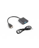 Lanberg HDMI, Mini Jack 3.5 mm, VGA Adapter | AD-0017-BK | 20 m