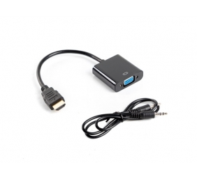 Lanberg HDMI, Mini Jack 3.5 mm, VGA Adapter | AD-0017-BK | 20 m