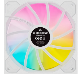 Corsair | 140mm White PWM Fan, Dual Fan Kit with Lighting Node CORE | iCUE SP140 RGB ELITE Performance | Case Fan