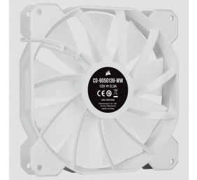 Corsair | 140mm White PWM Fan, Dual Fan Kit with Lighting Node CORE | iCUE SP140 RGB ELITE Performance | Case Fan