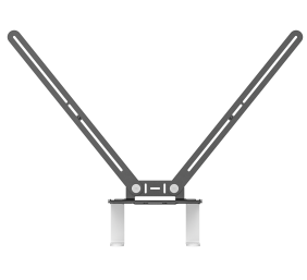 LOGI TV MOUNT FOR VIDEO BARS WHITE