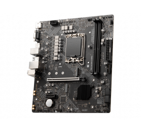 MSI | PRO H610M-G DDR4 | Processor family Intel | Processor socket  LGA1700 | DDR4 DIMM | Memory slots 2 | Supported hard disk drive interfaces SATA, M.2 | Number of SATA connectors 4 | Chipset Intel H610 | M-ATX
