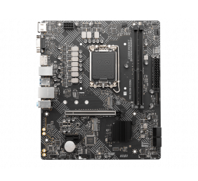 MSI | PRO H610M-G DDR4 | Processor family Intel | Processor socket  LGA1700 | DDR4 DIMM | Memory slots 2 | Supported hard disk drive interfaces SATA, M.2 | Number of SATA connectors 4 | Chipset Intel H610 | M-ATX