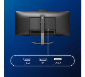 Philips | Monitor with Windows Hello Webcam | 34E1C5600HE/00 | 34 " | VA | 21:9 | 100 Hz | 4 ms | 3440 x 1440 pixels | 300 cd/m² | HDMI ports quantity 1 | Black | Warranty 36 month(s)