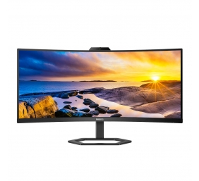 Philips | Monitor with Windows Hello Webcam | 34E1C5600HE/00 | 34 " | VA | 21:9 | 100 Hz | 4 ms | 3440 x 1440 pixels | 300 cd/m² | HDMI ports quantity 1 | Black | Warranty 36 month(s)