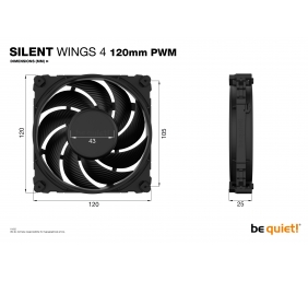 BE QUIET BL093 SilentWings 4 120mm PWM