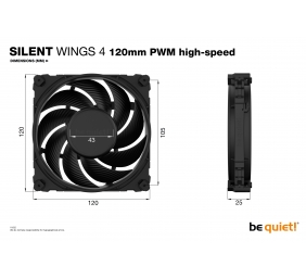 BE QUIET BL094 SilentWings 4 120mm PWM
