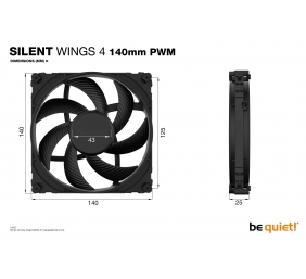 BE QUIET BL096 SilentWings 4 140mm PWM