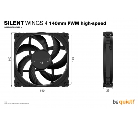 BE QUIET BL097 SilentWings 4 140mm PWM