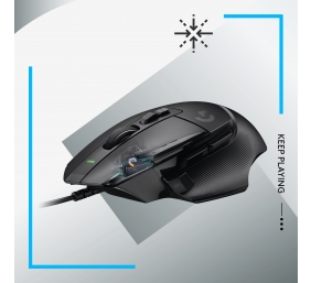 Logitech G G502 X Laidinė žaidimų pelė USB Type-A, Juoda
