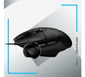 Logitech G G502 X Laidinė žaidimų pelė USB Type-A, Juoda