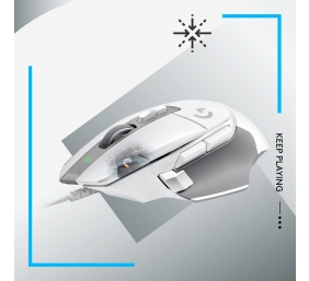Logitech G G502 X Laidinė žaidimų pelė USB Type-A, Balta