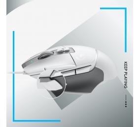 Logitech G G502 X Laidinė žaidimų pelė USB Type-A, Balta