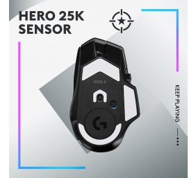 Belaidė pelė Logitech G G502 X Plus Dešinioji RF optinė 25600 DPI
