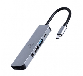 Cablexpert USB Type-C 5-in-1 multi-port adapter (Hub + HDMI + PD + stereo audio) | A-CM-COMBO5-02