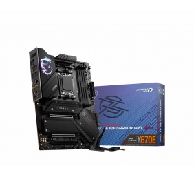 MSI | MPG X670E CARBON WIFI | Processor family AMD | Processor socket AM5 | DDR5 DIMM | Memory slots 4 | Supported hard disk drive interfaces 	SATA, M.2 | Number of SATA connectors 6 | Chipset AMD X670 | ATX
