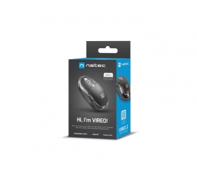 Natec Mouse, Vireo 2, Wired, 1000 DPI, Optical, Black | Natec | Mouse | Optical | Wireless | Green | Robin