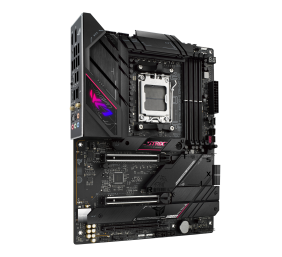 ASUS ROG STRIX B650E-E GAMING WIFI | Asus | Processor family Ryzen | Processor socket 1 x Socket AM5 | 4 DIMM slots - DDR5, non-ECC, on-die ECC, unbuffered | Supported hard disk drive interfaces SATA-600 (RAID), 4 x M.2 | Number of SATA connectors 4