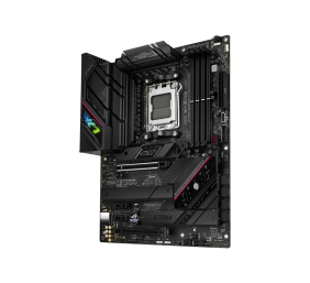 Asus | ROG STRIX B650E-F GAMING WIFI | Processor family AMD | Processor socket AM5 | DDR5 DIMM | Memory slots 4 | Supported hard disk drive interfaces 	SATA, M.2 | Number of SATA connectors 4 | Chipset  AMD B650 | ATX