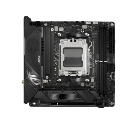 Asus | ROG STRIX B650E-I GAMING WIFI | Processor family AMD | Processor socket AM5 | DDR5 DIMM | Memory slots 2 | Supported hard disk drive interfaces 	SATA, M.2 | Number of SATA connectors 2 | Chipset  AMD B650 | Mini-ITX