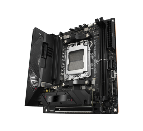 Asus | ROG STRIX B650E-I GAMING WIFI | Processor family AMD | Processor socket AM5 | DDR5 DIMM | Memory slots 2 | Supported hard disk drive interfaces 	SATA, M.2 | Number of SATA connectors 2 | Chipset  AMD B650 | Mini-ITX