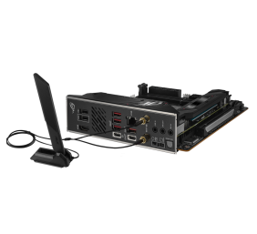 Asus | ROG STRIX B650E-I GAMING WIFI | Processor family AMD | Processor socket AM5 | DDR5 DIMM | Memory slots 2 | Supported hard disk drive interfaces 	SATA, M.2 | Number of SATA connectors 2 | Chipset  AMD B650 | Mini-ITX