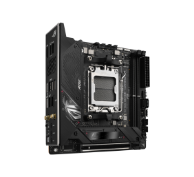 Asus | ROG STRIX B650E-I GAMING WIFI | Processor family AMD | Processor socket AM5 | DDR5 DIMM | Memory slots 2 | Supported hard disk drive interfaces 	SATA, M.2 | Number of SATA connectors 2 | Chipset  AMD B650 | Mini-ITX