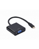 Cablexpert | USB Type-C to VGA adapter cable | A-CM-VGAF-01 | Black | USB Type-C | VGA | 0.15 m