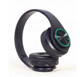 Gembird | Stereo Headset with LED Light Effects | BHP-LED-01 | Bluetooth | On-Ear | Wireless | Black