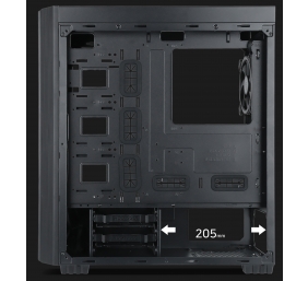 GEMBIRD Computer Case Fornax K500 black