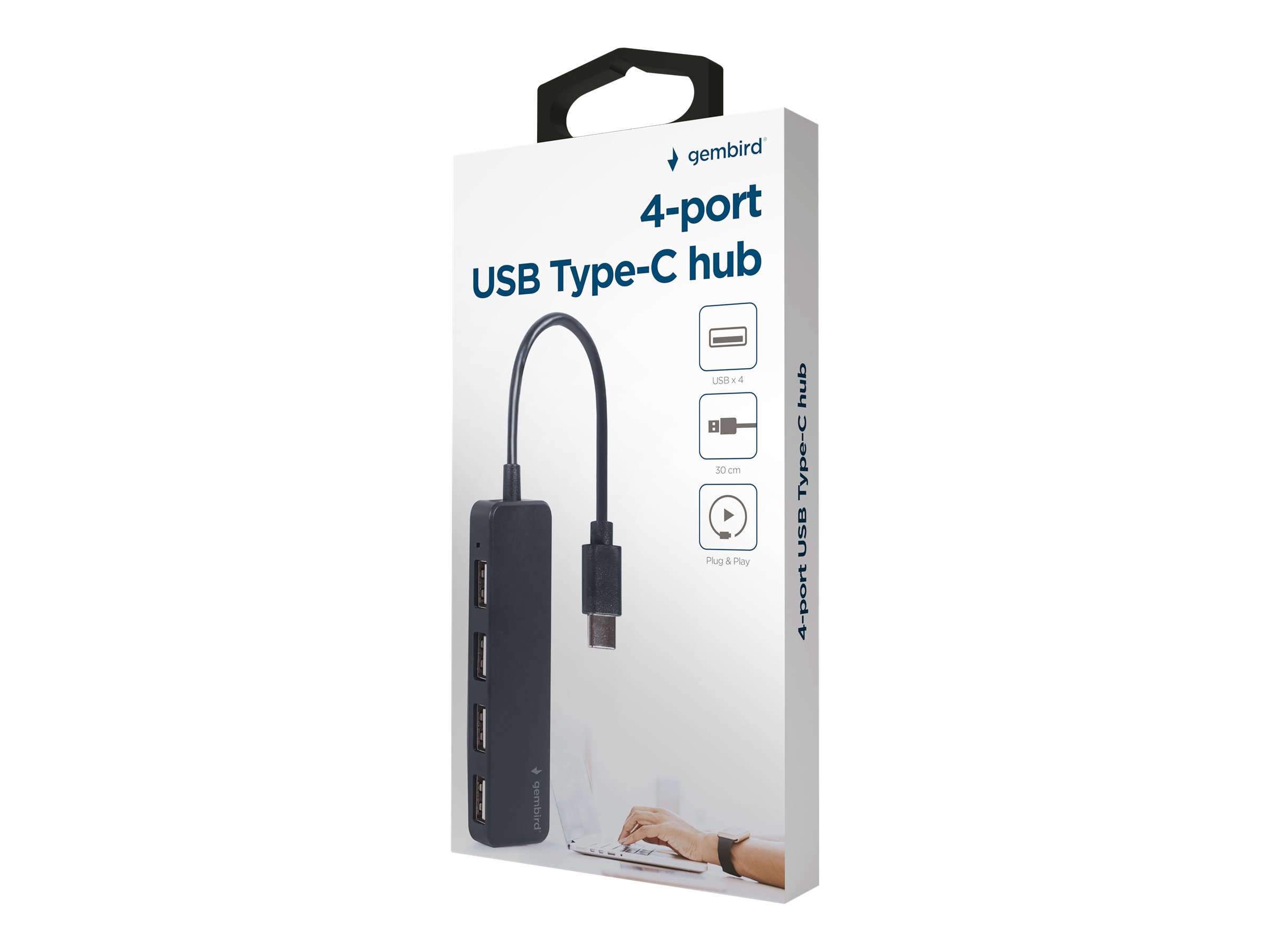 Gembird | 4-port USB Type-C Hub | UHB-CM-U2P4-01