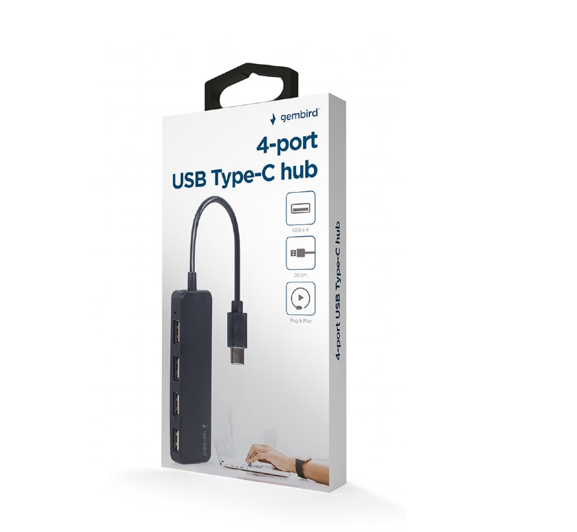 Gembird | 4-port USB Type-C Hub | UHB-CM-U2P4-01
