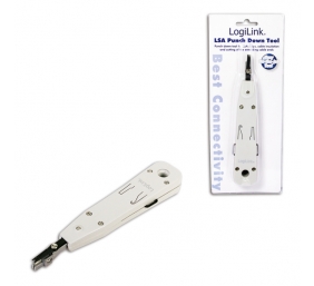 Logilink | LSA Punch Down Tool | LSA Punch Down ToolSuitable for on-wall and in-wall wallplatesCutting of the extending cable end in one stepAccording to the standard EIA/TIA 568 BFor Network, DSL and ISDNEasy to useWith self-tapping contacts