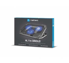 Natec | Laptop Cooling Pad | ORIOLE | Black | 270 x 400 x 25 mm | 740 g