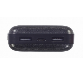 Gembird | PB20-02 | Power Bank | 20000 mAh | 2 x USB-AF | Black