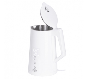 Adler | Kettle | AD 1345w | Electric | 2200 W | 1.7 L | Stainless steel | 360° rotational base | White