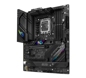 Asus | ROG STRIX B760-F GAMING WIFI | Processor family Intel | Processor socket  LGA1700 | DDR5 DIMM | Memory slots 4 | Supported hard disk drive interfaces 	SATA, M.2 | Number of SATA connectors 4 | Chipset Intel B760 | ATX