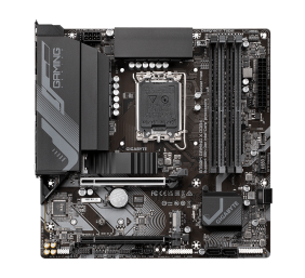 Gigabyte | B760M GAMING X DDR4 1.0 M/B | Processor family Intel | Processor socket  LGA1700 | DDR4 DIMM | Memory slots 4 | Supported hard disk drive interfaces 	SATA, M.2 | Number of SATA connectors 4 | Chipset Intel B760 Express | Micro ATX